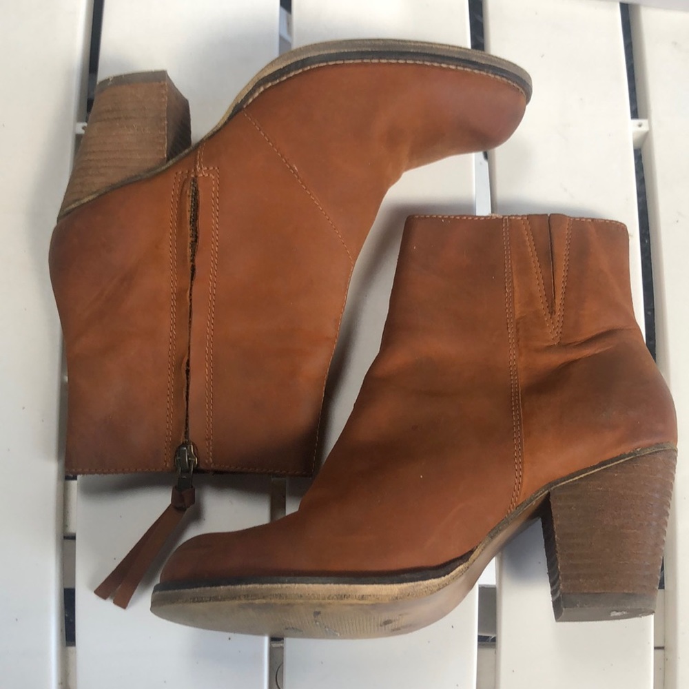 Steve Madden Gunterr Cognac Leather Ankle Boot